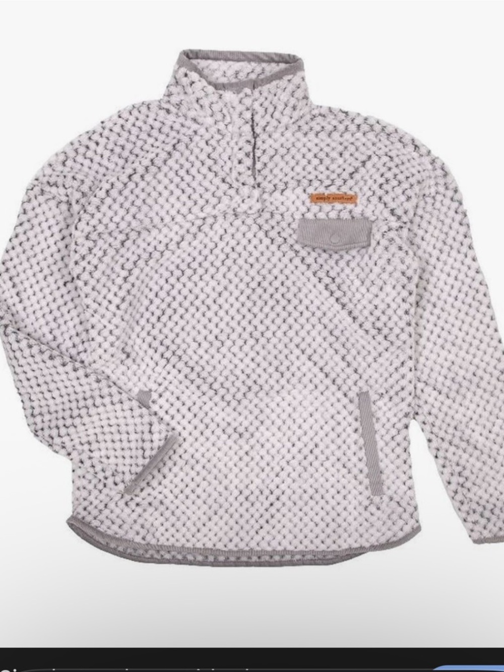 Cozy Plush Pullover Sweater Jacket - Simply Southern NWT